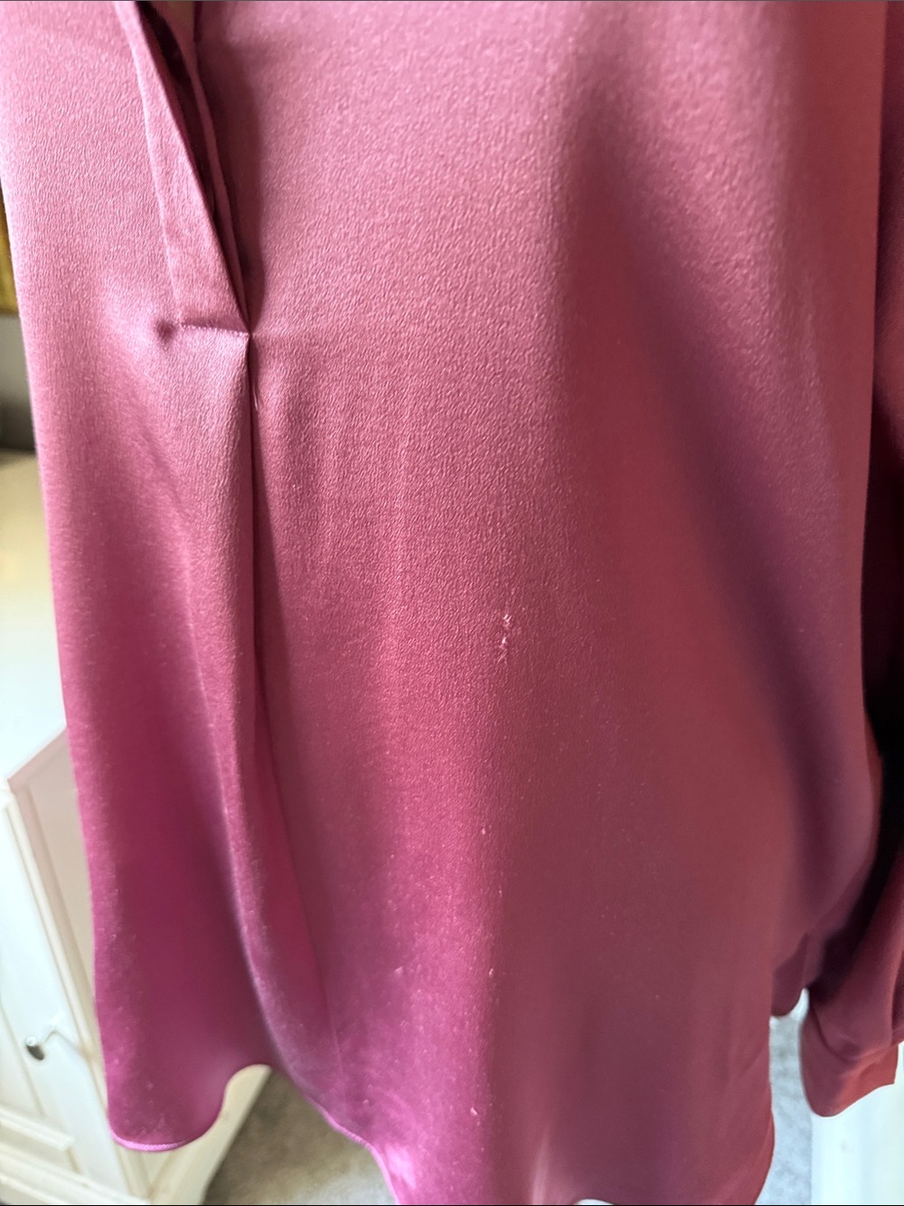 Vince 100% silk blouse in pink/mauve color - Picture 4 of 4